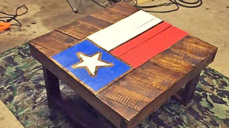 DIY Texas Flag Coffee Table Made From Pallet Wood | Country Music Videos