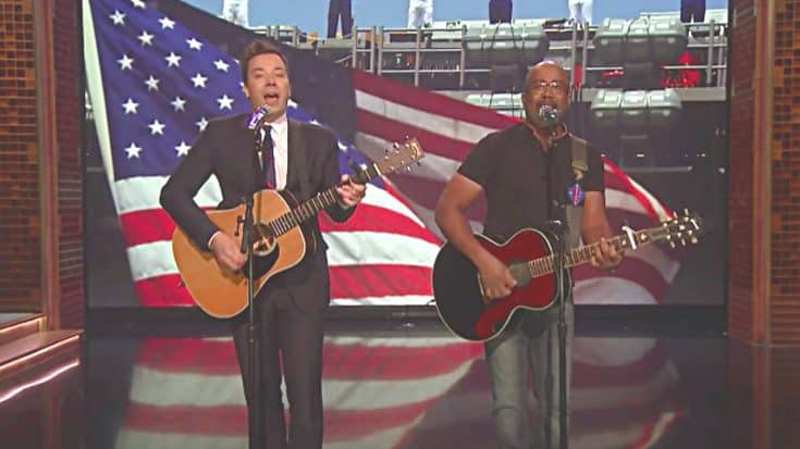 Darius Rucker & Jimmy Fallon Honor Troops With New Version Of ‘Only Wanna Be With You’ | Country Music Videos