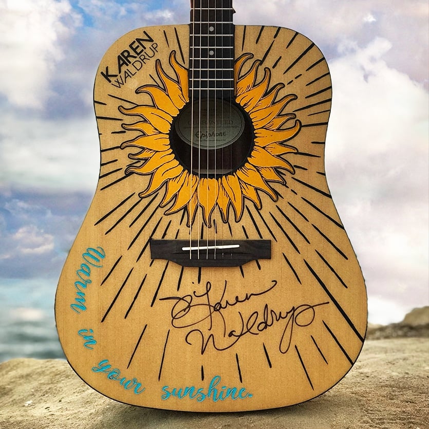 Karen Waldrup "Warm In Your Sunshine" Signed Guitar Giveaway!