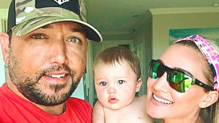 Baby Memphis Looks Cute As A Button In Coordinating Outfits With Jason Aldean | Country Music Videos