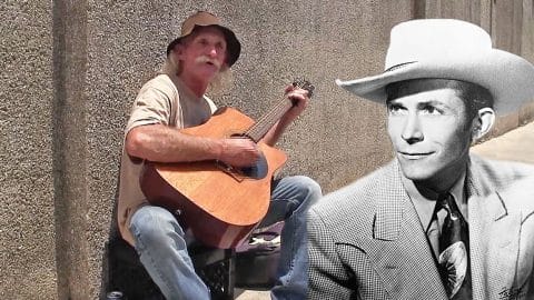 Street Performer Stops City Goers In Their Tracks With ‘Hey Good Lookin” Cover | Country Music Videos