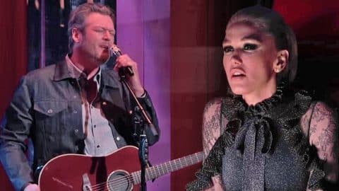 Gwen Caught Singing Along To Blake’s ‘Every Time I Hear That Song’ Performance | Country Music Videos
