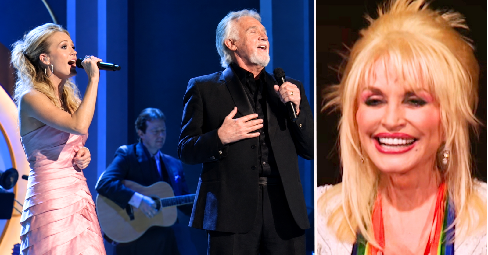 Carrie Underwood & Kenny Rogers joined forces in 2006 to honor Dolly Parton with an "Islands in the Stream" duet at the 2006 Kennedy Center Honors