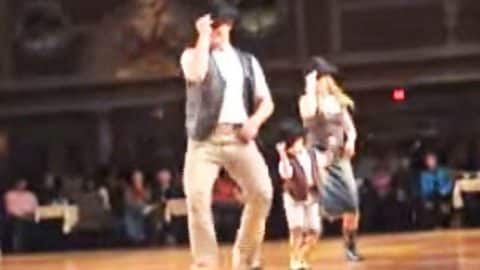 Boy Joins Adults In ‘Redneck Woman’ Line Dance | Country Music Videos