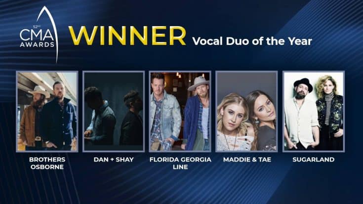 2018 CMA Award For Vocal Duo Of The Year Announced | Country Music Videos