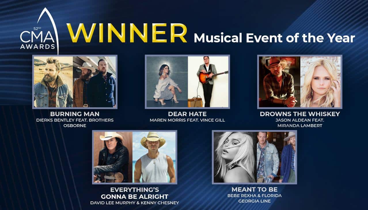 CMA Makes Early Awards Announcement With Musical Event Of The Year Winners | Country Music Videos