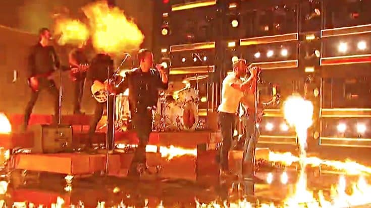 Dierks Bentley & Brothers Osborne Give Fiery CMA “Burning Man” Performance | Country Music Videos