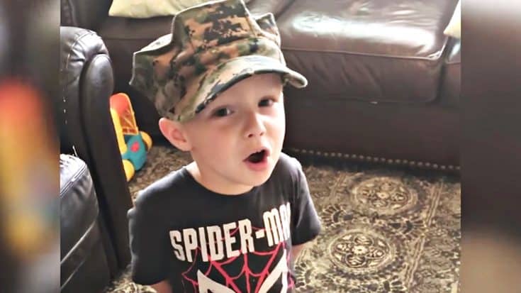 3-Year-Old Belts Out Marine Corps Hymn Word For Word | Country Music Videos
