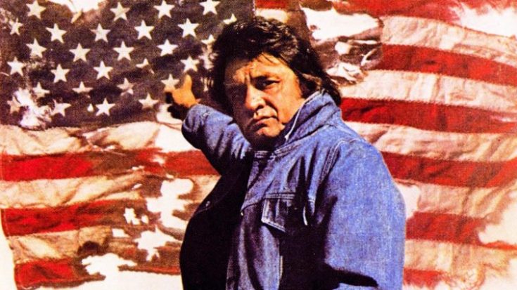 Johnny Cash Shows Patriotism & Respect For Old Glory In ‘Ragged Old Flag’ | Country Music Videos