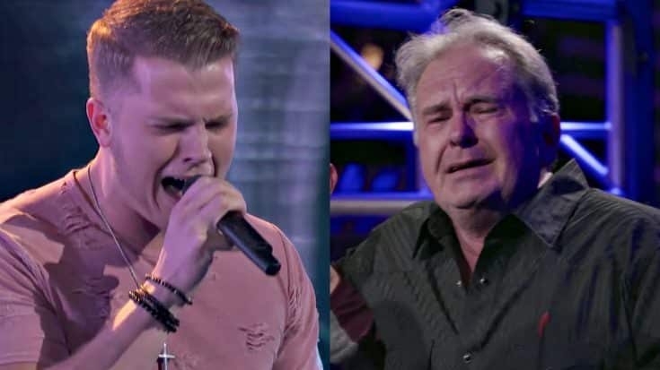 Proud Dad Can’t Hold Back Tears After Blake Turns Chair For Son’s ‘Voice’ Blind Audition | Country Music Videos