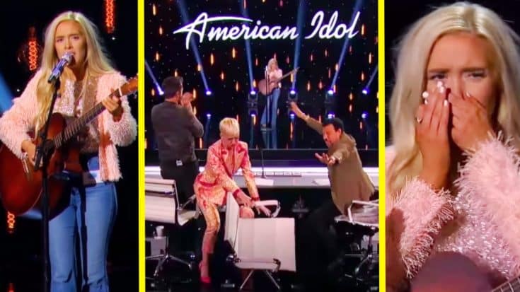 Katy Perry Throws Chair After Laci Kaye Booth Sings Aretha Franklin On Season 17 Of ‘Idol’ | Country Music Videos