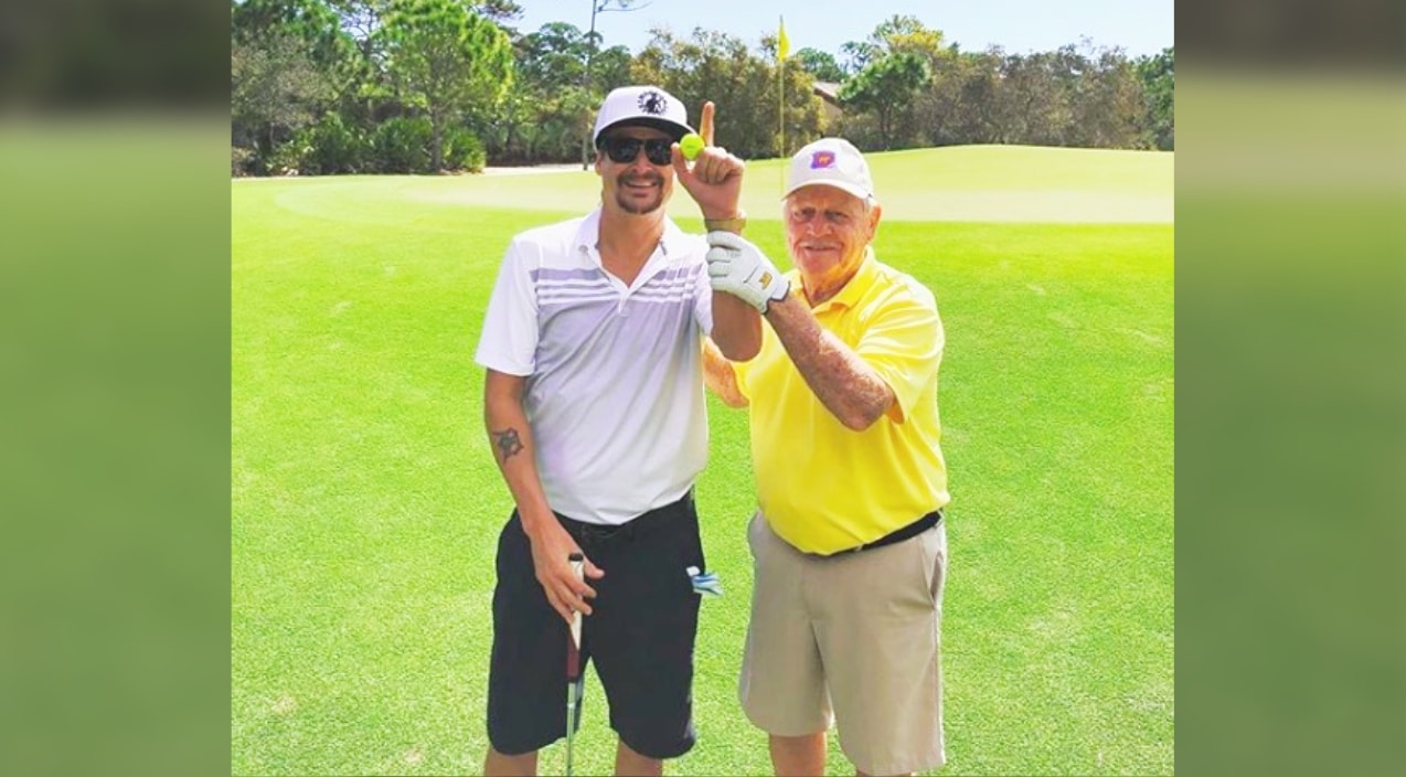Kid Rock Scores First-Ever Hole In One In Front Of Golf Legend | Country Music Videos
