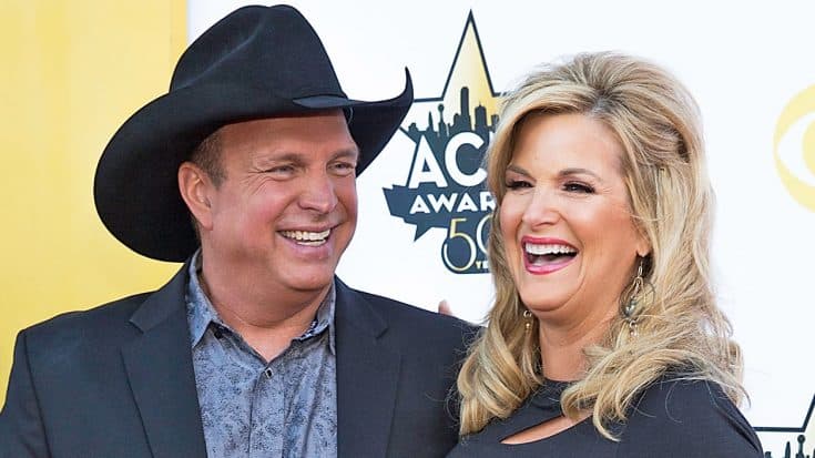 Garth Brooks Shares Cheeky Photo Of Secret Onstage Kiss With Trisha | Country Music Videos