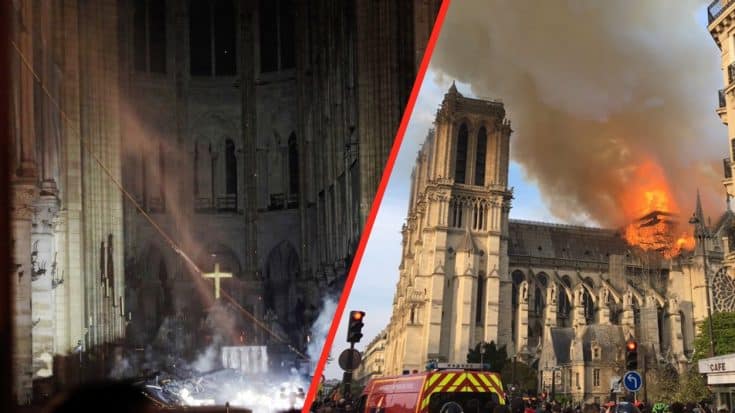 Despite Blazing Fire, Notre-Dame Cross & Altar Emerge Untouched | Country Music Videos