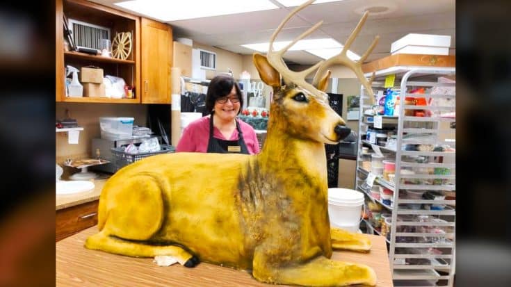Baker Creates Life-Sized Deer Wedding Cake | Country Music Videos