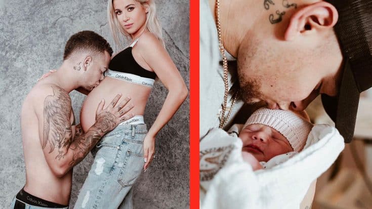 Kane Brown Shares Sweet Kiss With Newborn Baby Girl | Country Music Videos