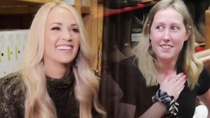 Carrie Underwood Pranks Customers In Nashville Boot Shop | Country Music Videos