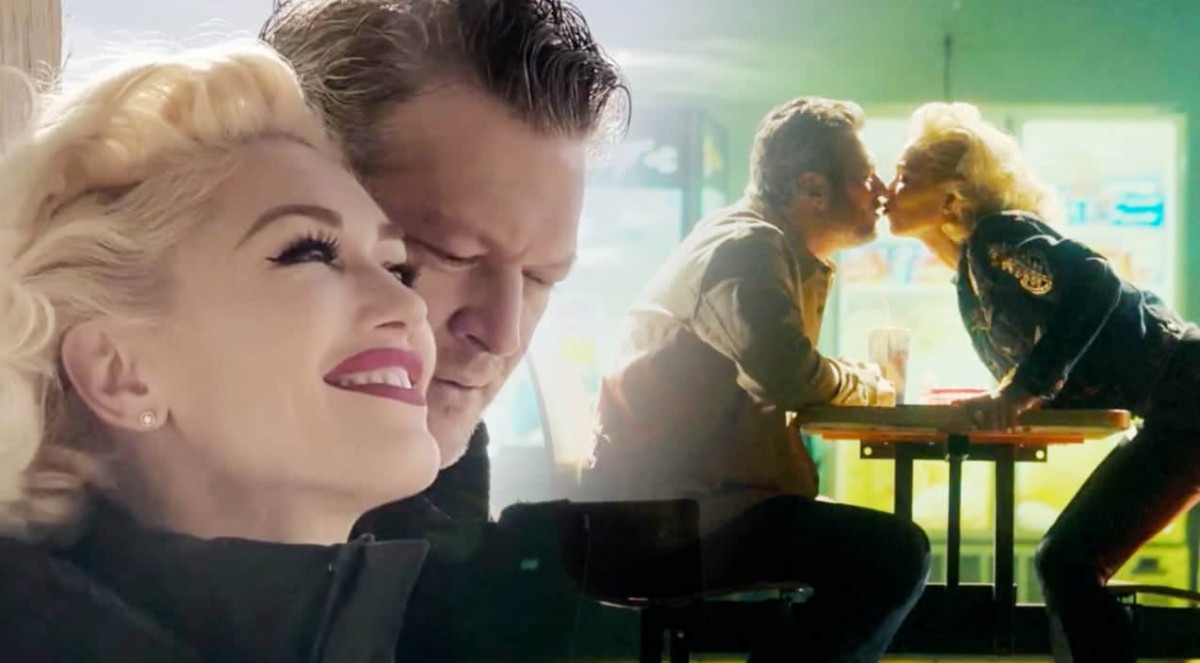 Blake Shelton & Gwen Stefani Kiss & Snuggle In Video For "Nobody But You"(02)