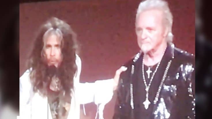 Days After Suing The Band, Aerosmith Drummer Joey Kramer Reunites With Them At GRAMMY MusiCares Event | Country Music Videos
