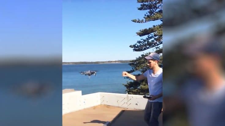 Australian Man Goes Fishing Using A Drone During Lockdown | Country Music Videos