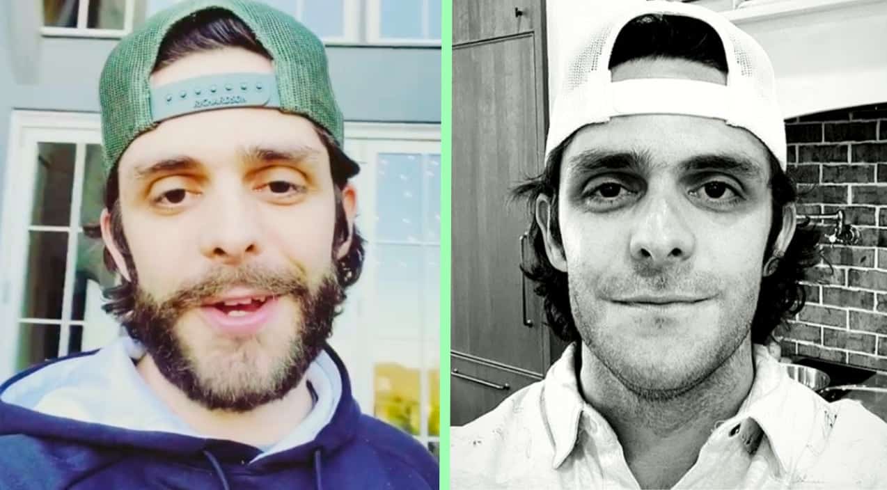 Thomas Rhett Debuts New Look: Clean-Shaven For 1st Time In 5 Years | Country Music Videos
