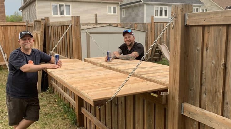 2 Dads Create Table In The Fence To Enjoy A Beer While Social Distancing | Country Music Videos