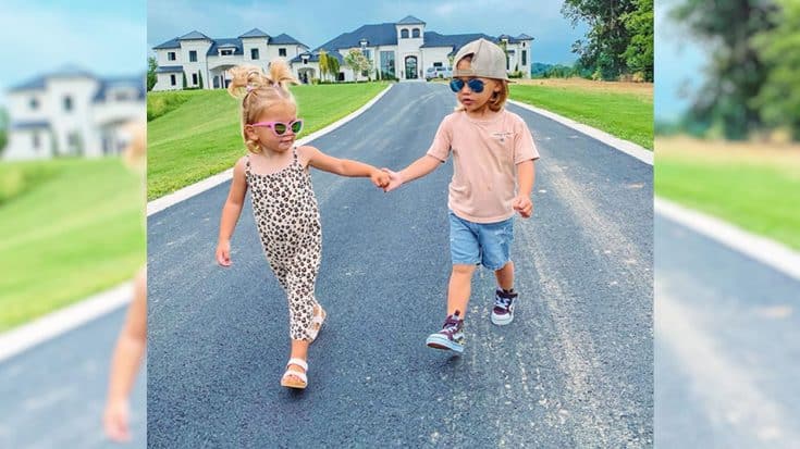 Brittany Aldean Shares Photo Of Kids In Front Of New Mansion | Country Music Videos