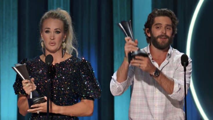 Carrie Underwood And Thomas Rhett Tie For ACM Entertainer Of The Year | Country Music Videos