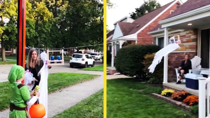 One Family Builds Trick-Or-Treat Mechanism To Deliver Candy & Booze | Country Music Videos