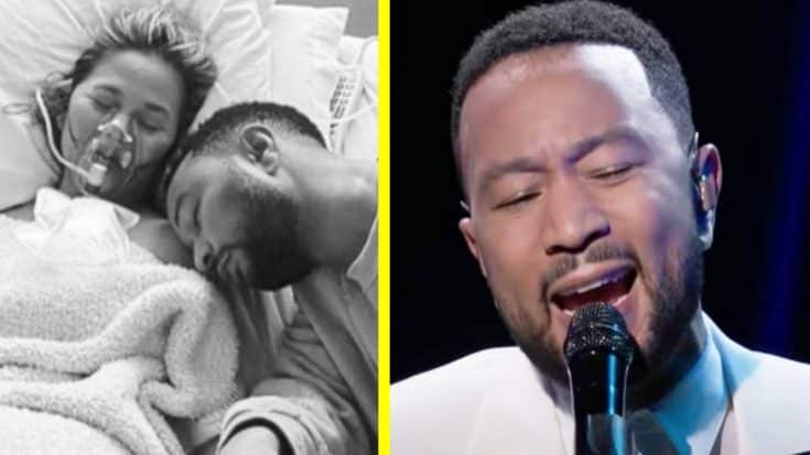 2 Weeks After Pregnancy Loss, John Legend Dedicates BBMAs Performance To Wife | Country Music Videos