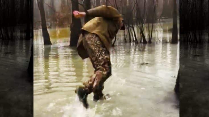 Hunter Attempts To Walk On Ice & Slides Into Pond, Ducks Watch | Country Music Videos