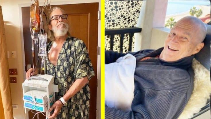 Jeff Bridges Shows Off Shaved Head Amid Lymphoma Battle | Country Music Videos