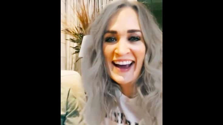 Carrie Underwood Laughs At TikTok Filter That Makes Her Look Older | Country Music Videos