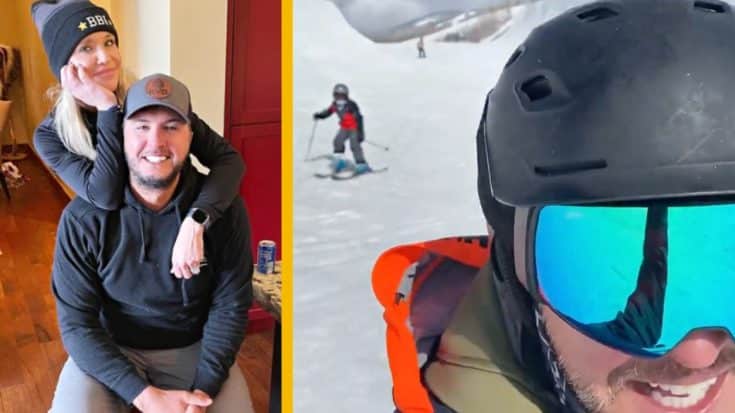 Luke Bryan Wipes Out On The Slopes During Family Ski Trip | Country Music Videos