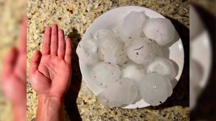 Baseball-Sized Hail Destroys Cars During Texas Storm | Country Music Videos