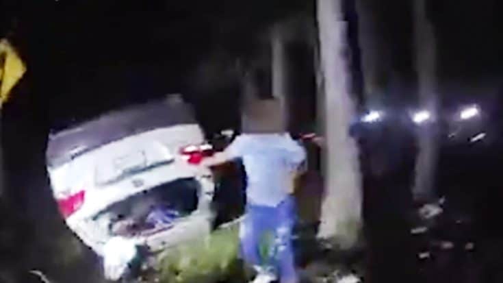 Video Captures Deputy Single-Handedly Lifting Vehicle Off Woman | Country Music Videos