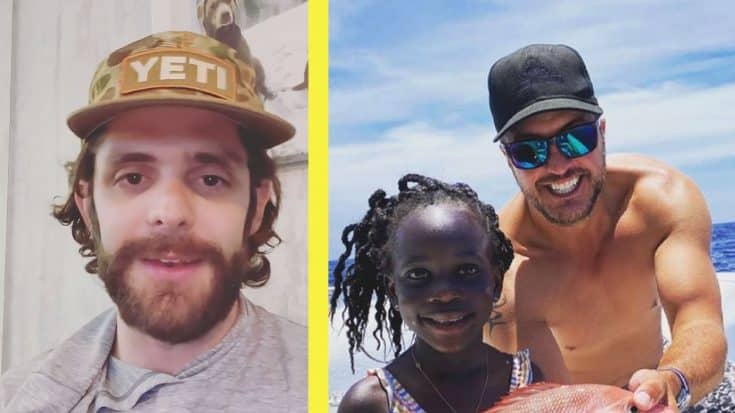 Luke Bryan Helps Thomas Rhett’s Daughter Catch Her First Snapper | Country Music Videos