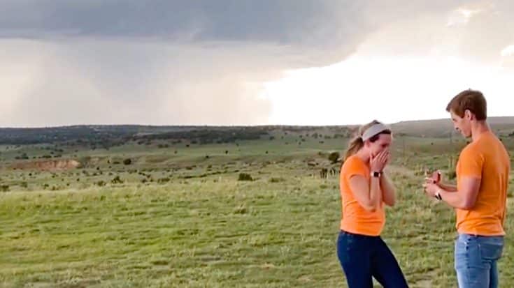 Man Drives Hours To Propose To Girlfriend In Front Of Massive Tornado | Country Music Videos