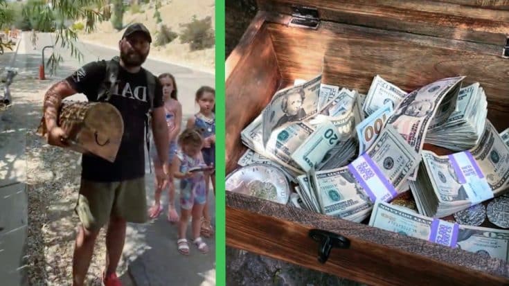 Dad Finds $10,000 & Silver Coins Inside Chest At Utah Canyon | Country Music Videos
