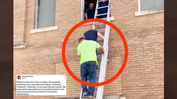 Reba Breaks Silence After Being Rescued From Crumbling Building | Country Music Videos