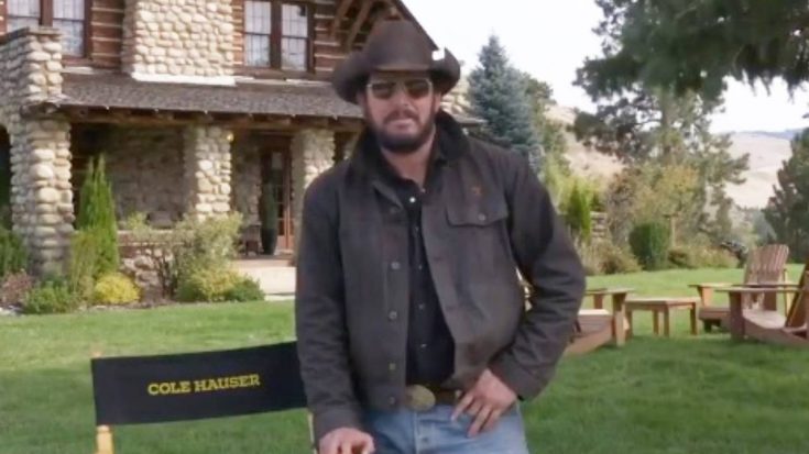 Yellowstone’s Cole Hauser Catches Pass From Tom Brady | Country Music Videos