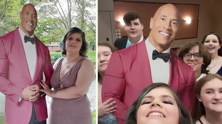 Dwayne Johnson Responds To Girl Taking His Cardboard Cut-Out To Prom | Country Music Videos