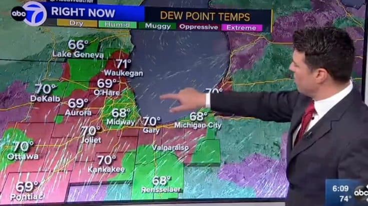 Weatherman Breaks Character On Live TV When He Discovers Monitor Is Touch Screen | Country Music Videos
