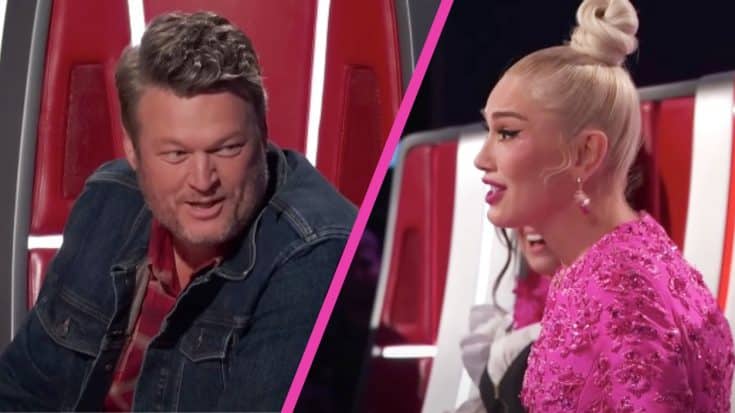 Blake Shelton’s Alarm Goes Off & Interrupts Gwen Stefani In Funny “Voice” Moment | Country Music Videos