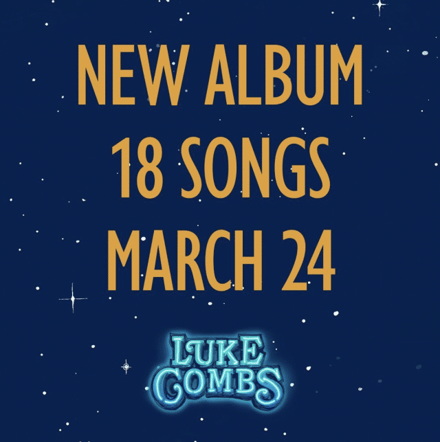 Luke Combs announces new album to be released in March.
