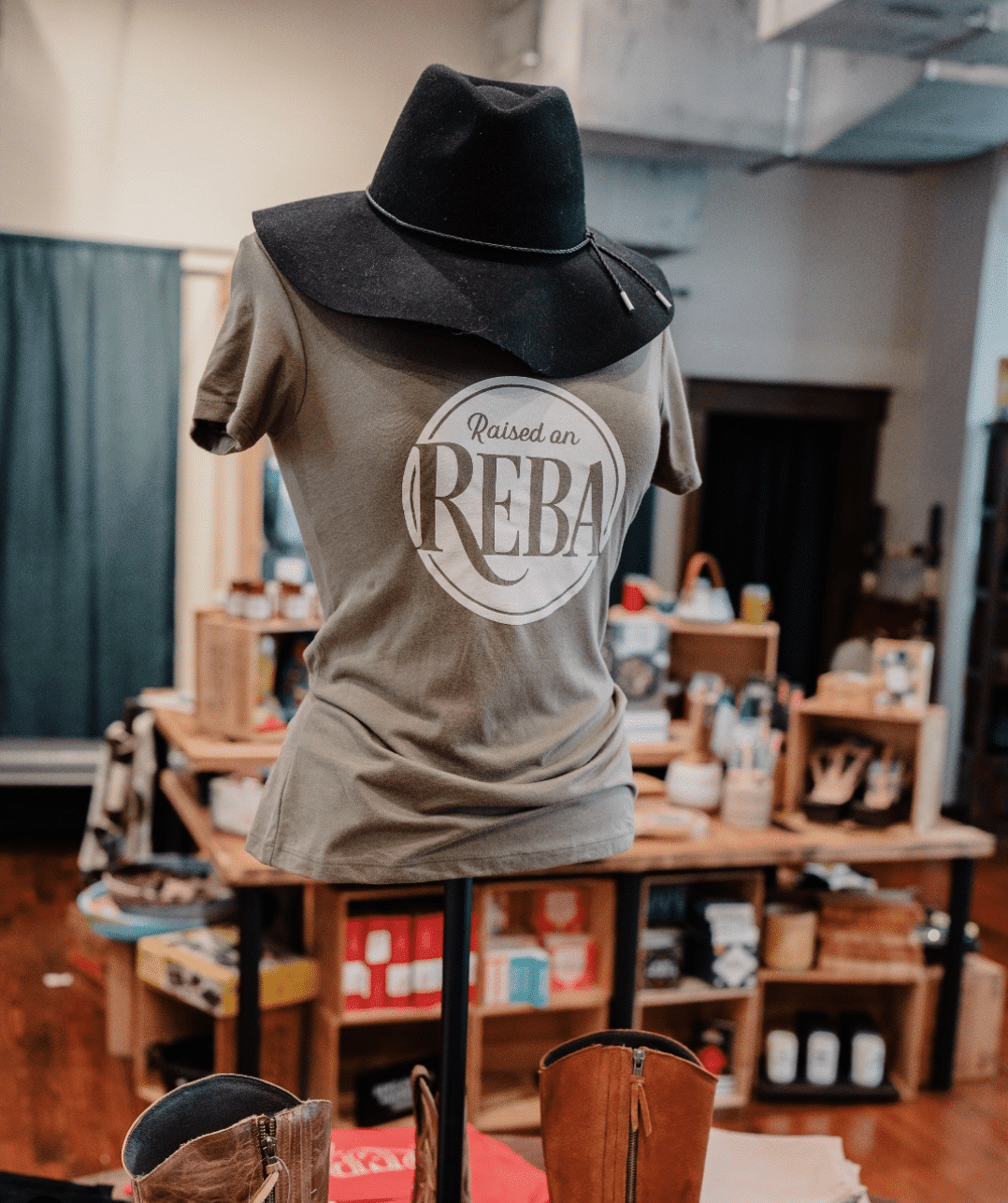 Exclusive merchandise from Reba's Place