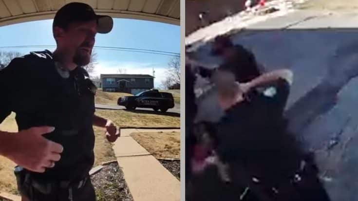 Doorbell Cam Footage Shows How It Helped Police Catch Subject On The Run | Country Music Videos