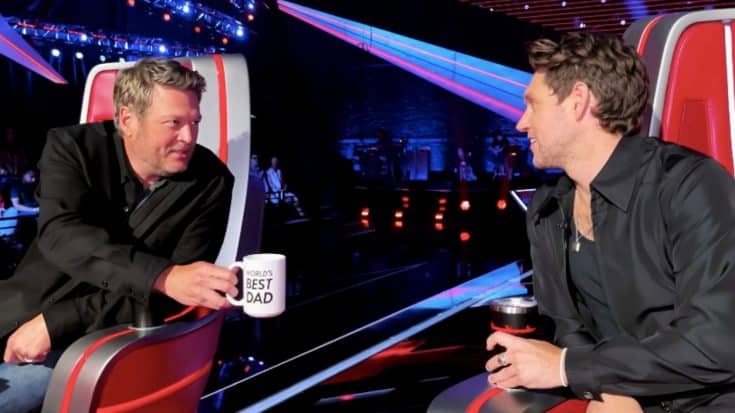 Hilarious Video Shows Blake Shelton & Niall Horan’s “Father-Son” Dynamic On “The Voice” | Country Music Videos