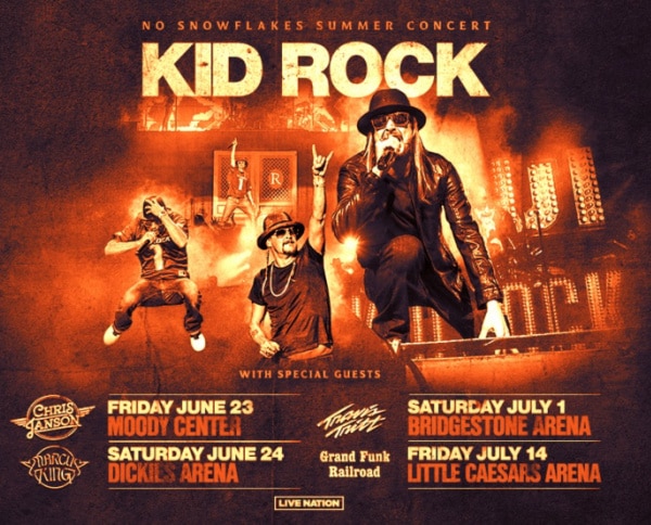 Kid Rock "No Snowflakes Tour" announcement