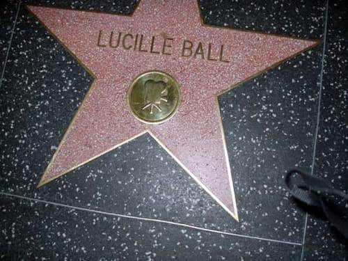 Lucille Ball's star on the Hollywood Walk of Fame